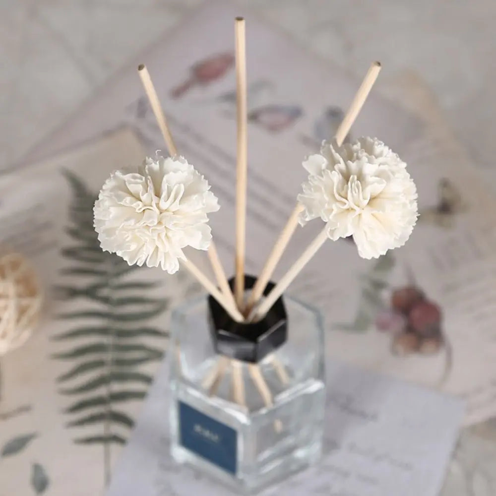 Blumenförmige Duftstäbchen zur Diffusion ohne Feuer – Ersatzsticks für Diffusoren, geeignet für Heim- und Badezimmerdekor
