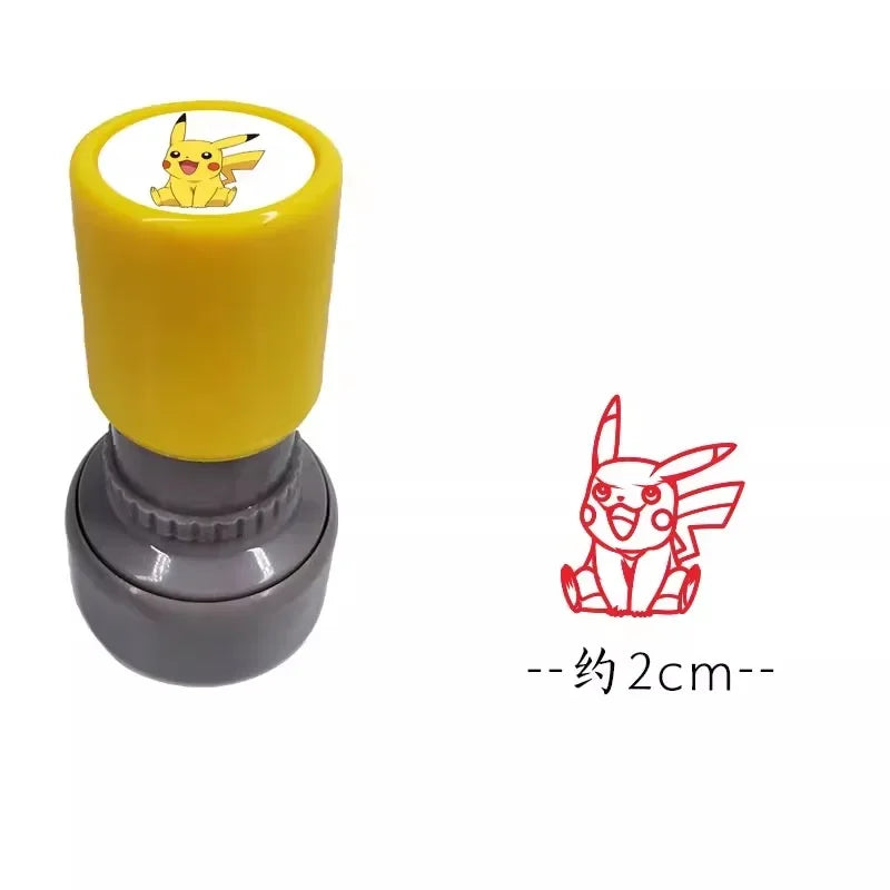 10 teile/satz Anime Pokemon Seal Spielzeug Cartoon Pikachu Psyduck Togepi Snorlax Anime Abbildung Modell Muster Stempel Kinder Geburtstag Geschenk