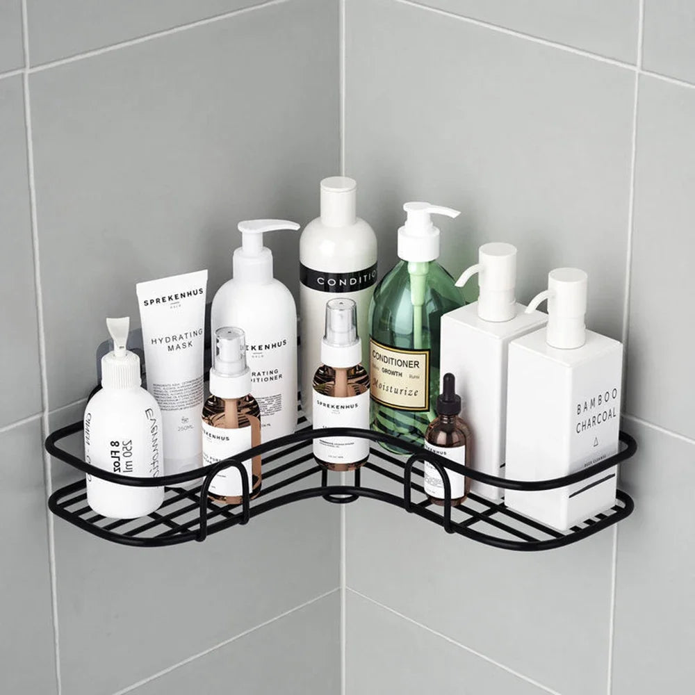 Wandregal Küche Organizer Regale Badezimmer Regal Ecke Eisen Dusche Caddy Aufbewahrungsregal Shampoo Halter Badzubehör