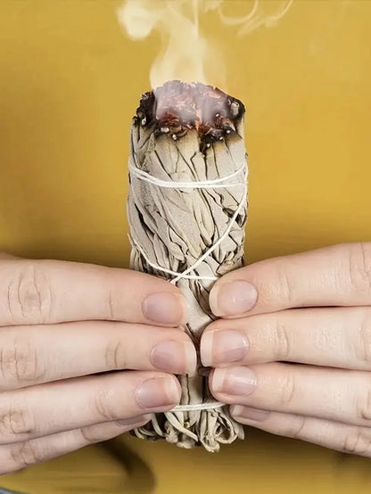 1pc White Sage & 1PC Palo Santo zum Verschmieren, Heilung, Reinigen, Meditieren und Weihrauch