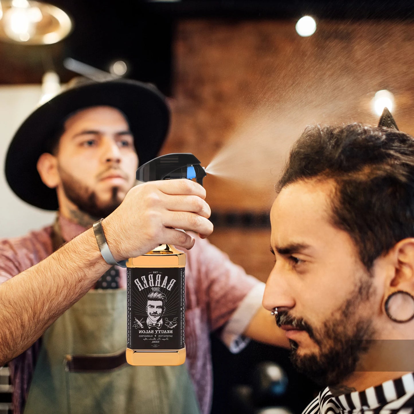 500ML Sprühflasche für Haarstyling, Veredelung, Friseurzubehör