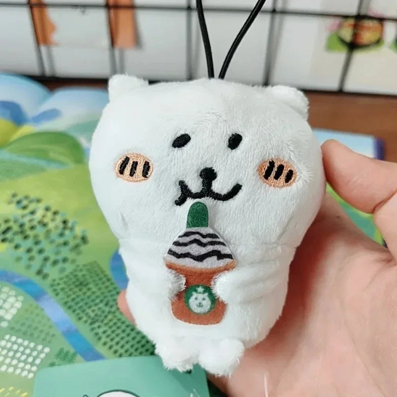 Niedlicher Chiikawa – Selbstironischer Bär Nagano, Anime-Kawaii-Plüschpuppe, Mädchen-Taschenanhänger, Cartoon-Schlüsselanhänger, dekoratives Geschenk