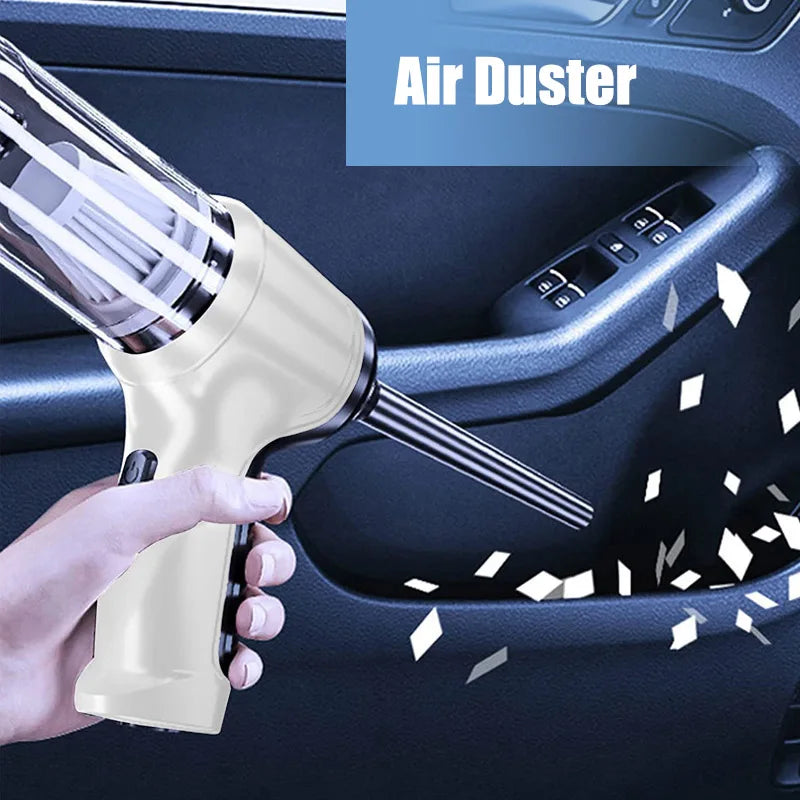 Kabelloser Handstaubsauger Air Duster Wiederaufladbarer tragbarer Mini-Autostaubsauger Wireless für Auto-Desktop-Tastatur