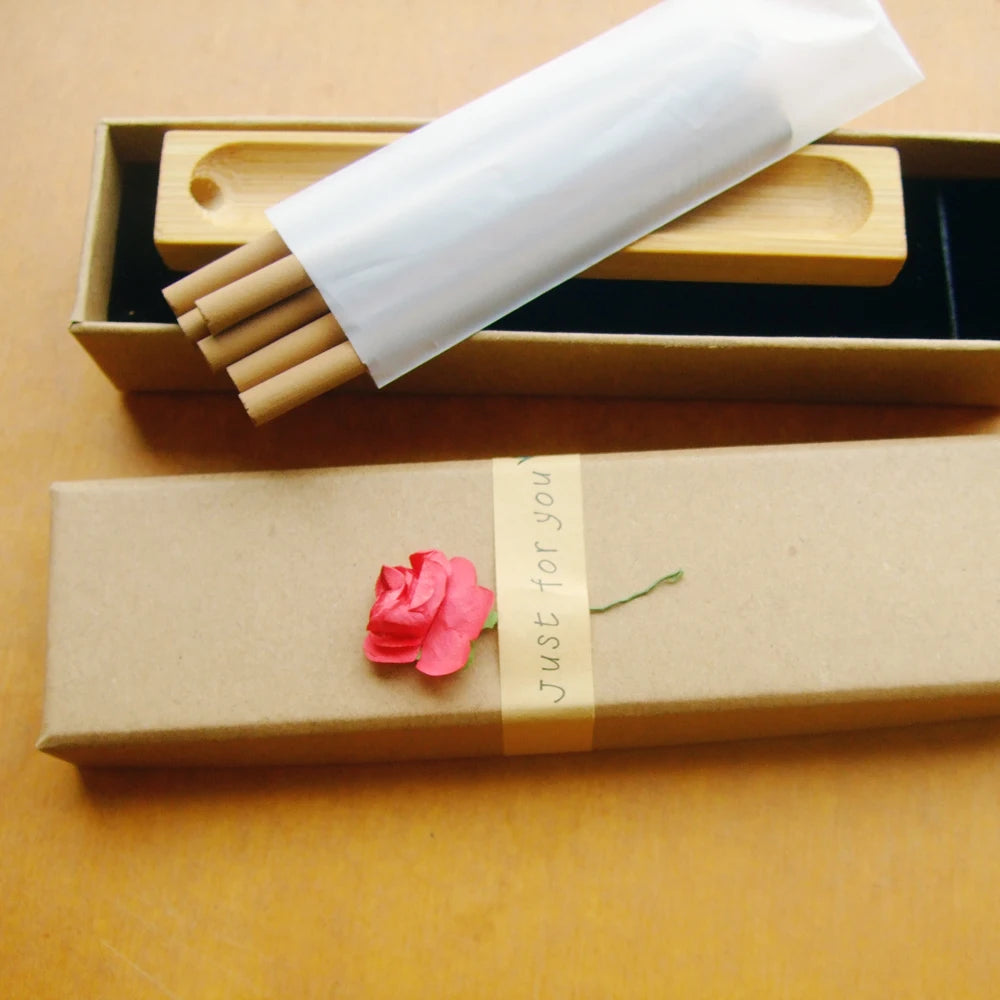 6 Sticks Natural Vietnam reines Agarholz 6 mm dicker Oud Weisse Stick 10,5 cm Araber Oudh für Meditation Aromatherapie