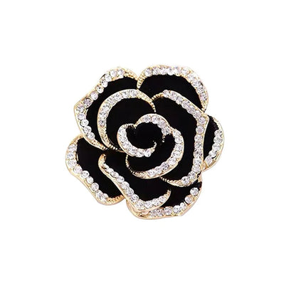 Kamelie Blume Brosche Mode Luxus Strass Imitation Perle Pin Für Frauen Emaille Mode Kleidung Corsage Schmuck Zugriffs