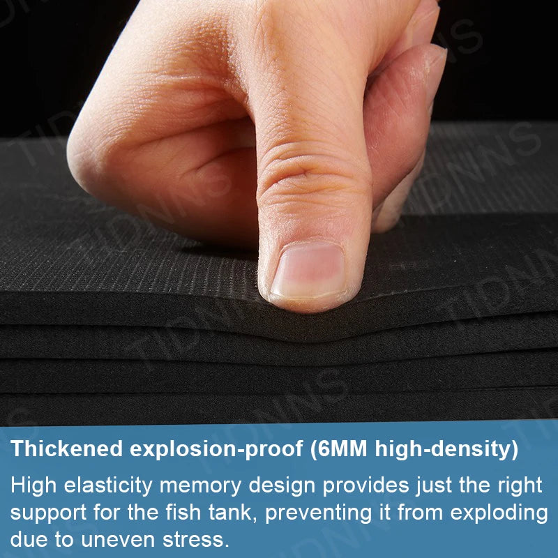 Aquarium Mat Aquarium Anti-Rutsch Pad Stoßdämpfend Verdickte Schwarze Matte Schildkrötenaquarium Landschaftsbau Umweltisolierung