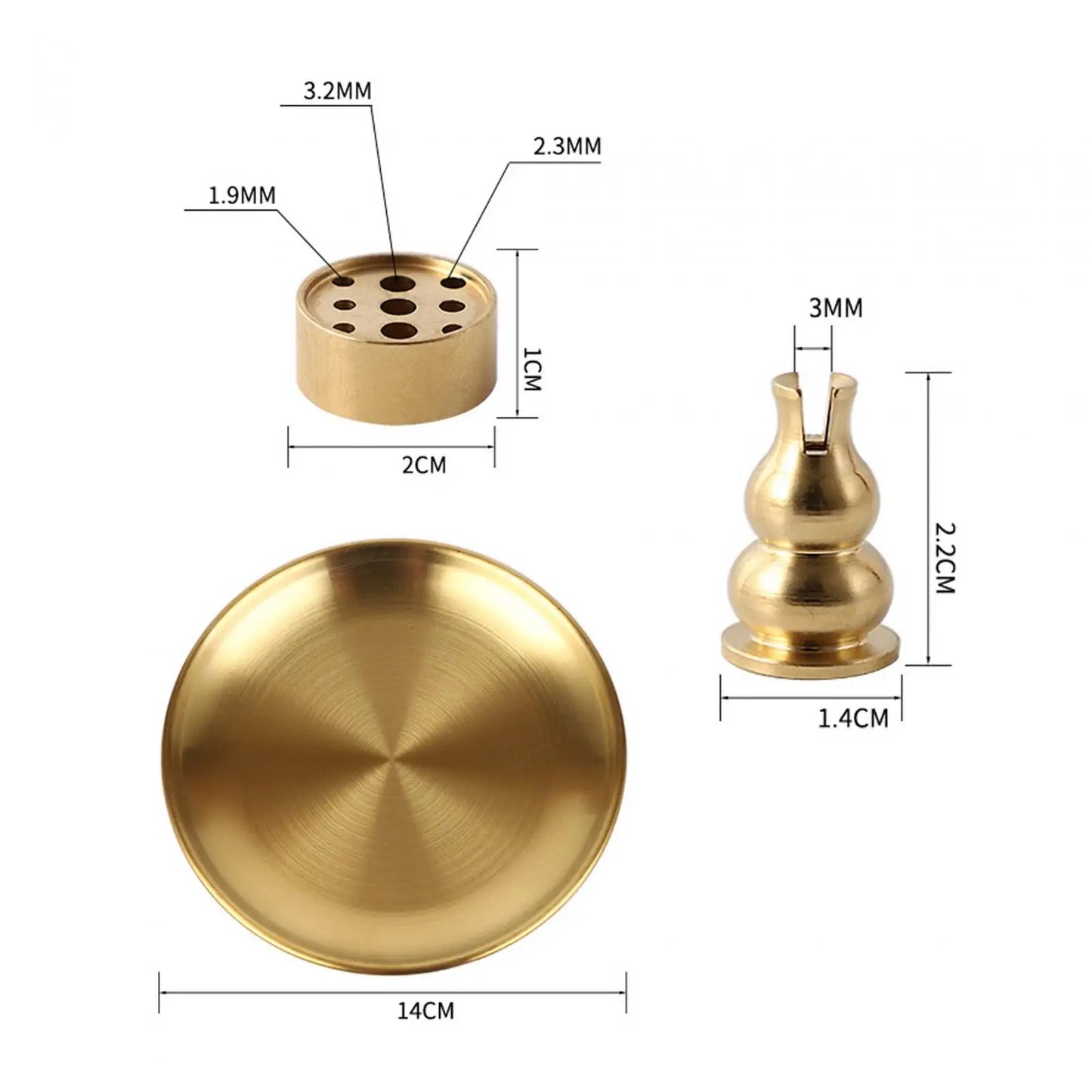 Weihrauch Burne Halter mit Halter und Tablett Schreibtisch Dekor 4 in 1 Räucherstäbchen für Räucherstäbchen Spule Weihrauch Home Kamin Yoga
