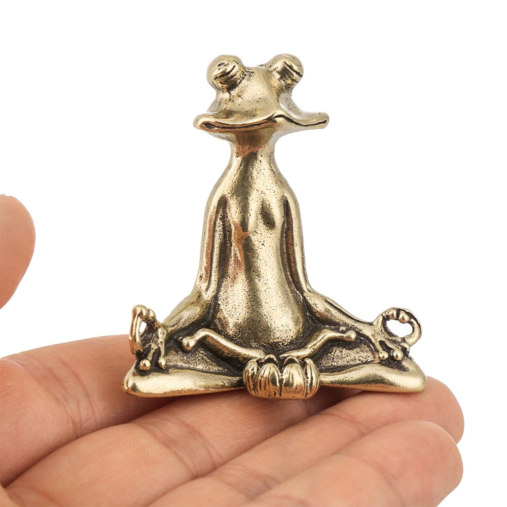 Retro Tier Skulptur Messing Frosch Schnecke Schildkröte Form Weihrauchfass Zen Meditieren Stab Halter Brenner Ständer Weihrauch Holde Wohnkultur