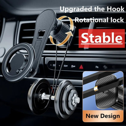 Magnetischer Autotelefonhalter Ständer Magnetzelle Mobile Unterstützung Halterung GPS-Halterung im Auto Für Macsafe iPhone 15 14 13 Samsung Xiaomi