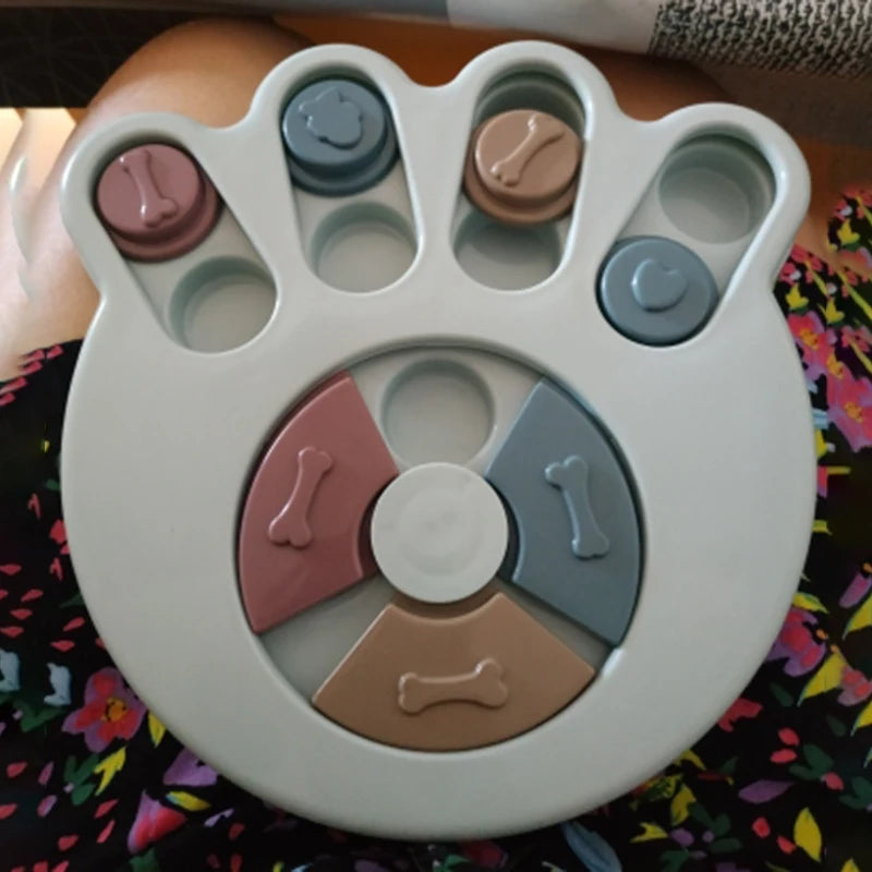 Smart Dog Puzzle Toys Welpen-Leckerli-Spender Interaktives Hundespielzeug, das speziell für Trainingsleckerlis entwickelt wurde - Footprint Shape