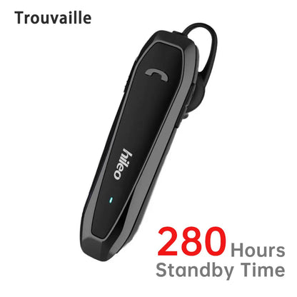 Trouvaille Single Ear Wireless Bluetooth Headset KopfhörerLotus Kopfhörer Freisprecheinrichtung Ohrhörer 36 Stunden Fahren Ultra Long Standby