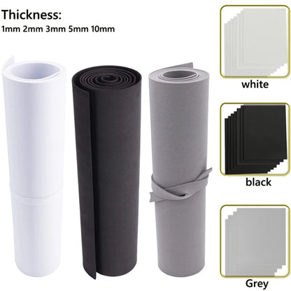 Neue 1pcs Dicke 1/2/3/5/10mm Eva Schaumblätter klangabsorbierende Geräusche Spone Foam Craft Eva Blätter handgefertigtes Modell zur Herstellung von Material