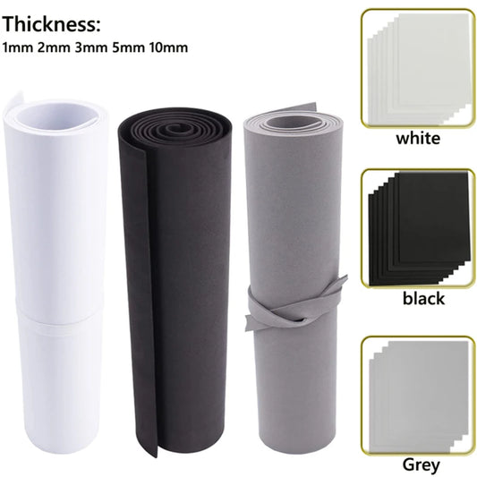 Neue 1pcs Dicke 1/2/3/5/10mm Eva Schaumblätter klangabsorbierende Geräusche Spone Foam Craft Eva Blätter handgefertigtes Modell zur Herstellung von Material