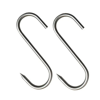 Edelstahl-S-Haken mit Spitze – Backutensilien für Metzger, Küchenfleischhaken, Aufhängehaken, Heimorganisation