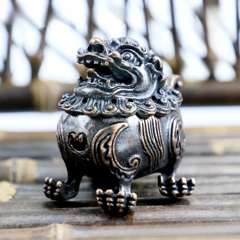 Buddhistische Utensilien Weihrauchbrenner Lotus Weihrauch Censer archaische Kupferlegierung Sandelholz Hauseinrichtung Home Office Dekoration