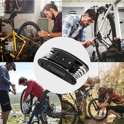 16 in 1 Fahrrad Tragbare Steckdose Mehrzweckschlüssel Fahrrad Multiwerkzeug Schraubendreher Mountainbike Motorrad Fahrrad Reparaturwerkzeuge