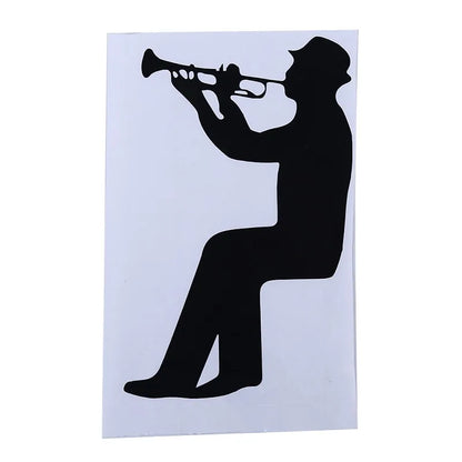 Modern Saxophone Jazz Music Vinyl Decal Sticker Home Light Switch Refrigerator Instrument Decoration