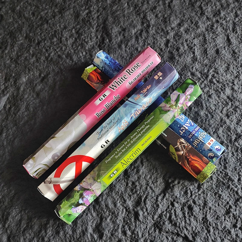 FY 20 Sticks Indien – Tibetischer Salbei-Rosen-Räucherstäbchen, Meditation, Jasmin, Raumduft, Schlafzimmer, Toilette, Agarholz, Buddha-Linie, Aromatherapie