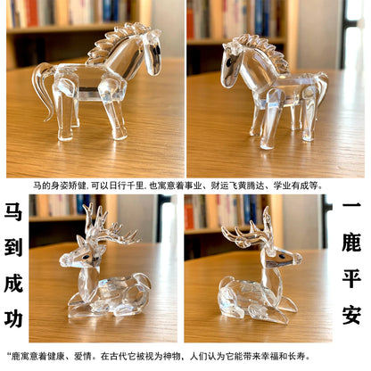 30 Stile Klar Kristall Niedliche Tierfiguren Glas Skulptur Briefbeschwerer Wohnaccessoires Tisch Ornament Weihnachten Kinder Dame Gunst Geschenk