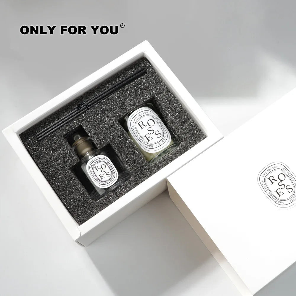 50ml Schilf Diffusor Flasche Gepaart mit ätherischen Öl Kerze Diffusor Geschenk Set Hotel Zuhause Aromatherapie Lufterfrischer Home Decorati