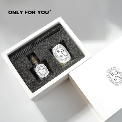 50ml Schilf Diffusor Flasche Gepaart mit ätherischen Öl Kerze Diffusor Geschenk Set Hotel Zuhause Aromatherapie Lufterfrischer Home Decorati