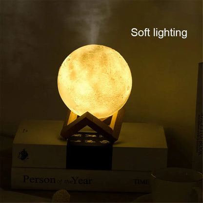 Moon-Air-Diffusor-880ml-Aroma-Spreader-Ultraschall-tragbarer-Luftbefeuchter-USB-Air-Shooter-Full-Moon-Light-Night-Home-Decor