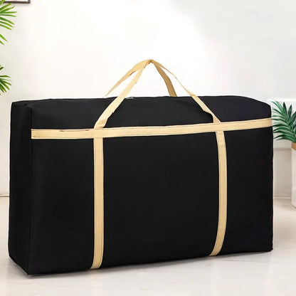 1pc 105L Oxford Cloth Moving Packing Bag Reisegepäcktasche Große Kapazität robuste wasserdichte Kleidung Quilts Gepäckaufbewahrungstasche