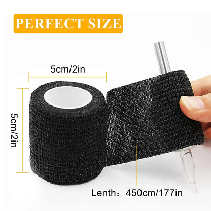 3/6/12/24/48/96pcs 2 "x 5 Yards Tattoo Grip Tape Wrap, elastische Bandage Wrap Tattoo Grip Tube Tattoo Pen Maschine, Tattoo Zubehör