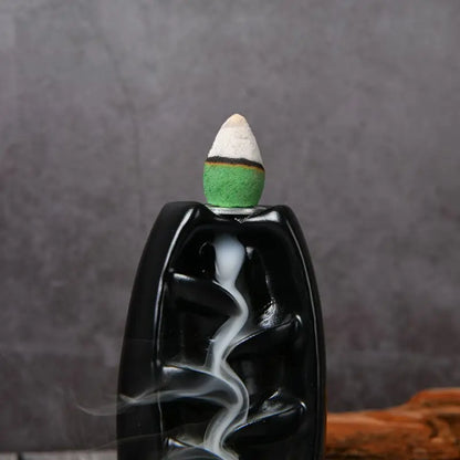 Räucherstäbchenbrenner, Harz-Reflux-Räucherstäbchenbrenner, Reflux-Aromatherapie-Räucherstäbchenbrennerständer, geeignet für die Dekoration des Lesezimmers zu Hause