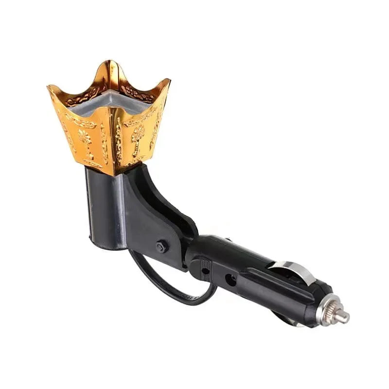 Elektrischer Räucherstäbchenbrenner Metall Bakhoor Oud Brenner Mini Auto Räucherstäbchenbrenner Tragbarer arabischer Zensor Aroma Diffusor Lufterfrischer