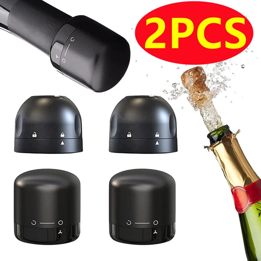 Neue 2 STÜCKE Vakuum Rotwein Flasche Verschluss Verschluss Silikon versiegelte Champagnerflasche Verschluss Vakuum Frische halten Wein Plug Bar Werkzeuge