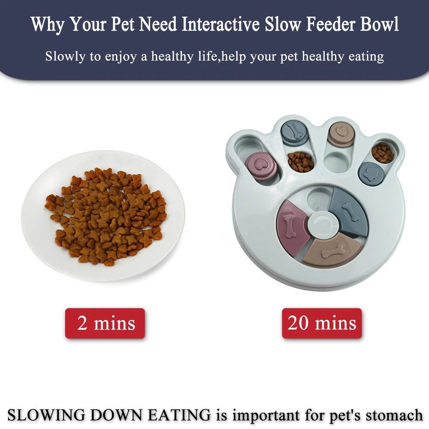 Smart Dog Puzzle Toys Welpen-Leckerli-Spender Interaktives Hundespielzeug, das speziell für Trainingsleckerlis entwickelt wurde - Footprint Shape