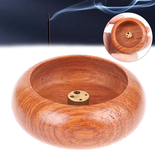 Holzschalen-Art Mini Räucherstäbchenhalter – Rosenholz Räucherstäbchenhalter, Schalenform, Censer für Heimdekoration, Aromatische Düfte