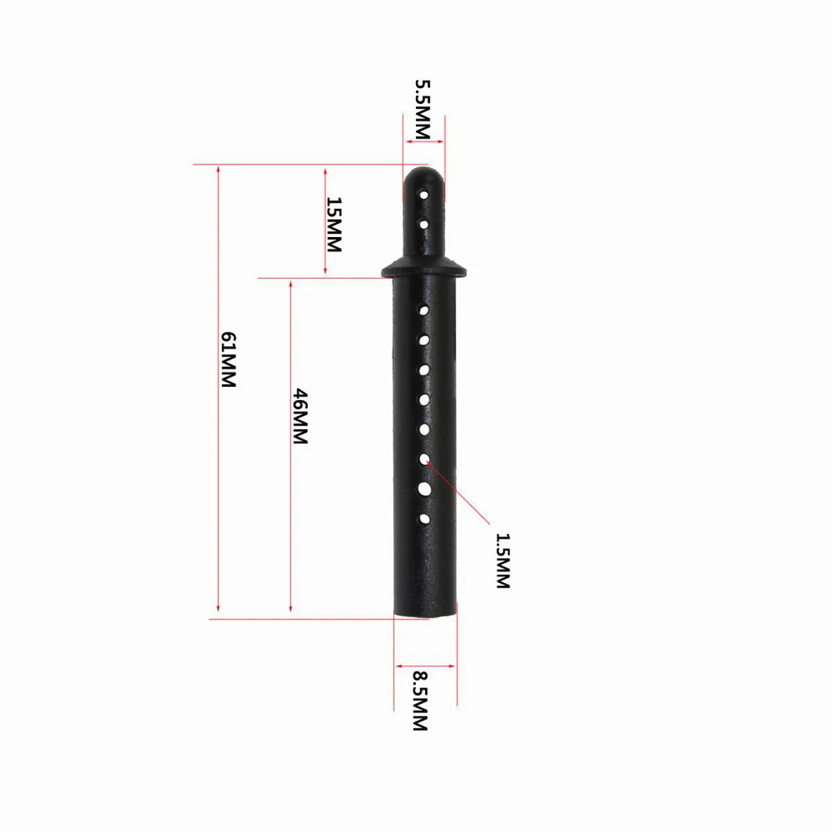 4pcs 1/10 erhöhte Körperhülle -Säulenpfosten für 1/10 RC -Auto -Upgrade -Teile