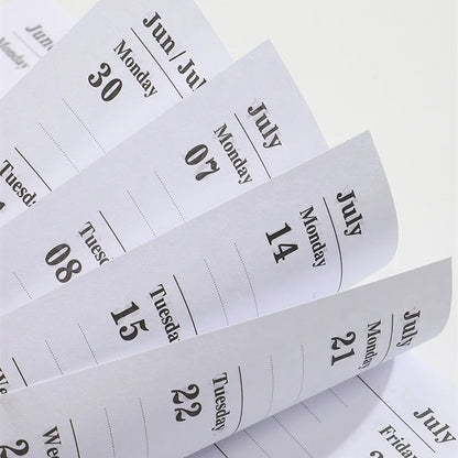 A6 2025 Tages- und Wochenplaner mit PU-Lederbezug, 365-Tage-Zeitplan, Notizbuch, tragbare Agenda, Schulbüro, Kalender-Organizer