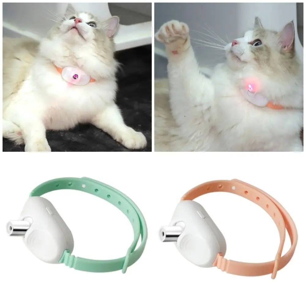 Lindern Sie Ängste Smart Laser Cat-Teasing Collar Interaktive Selbstunterhaltung Cat Teasing Collar befreit die Hände Kreativität