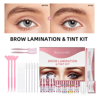 Semipermanentes Augenbrauen- oder Wimpernlifting- und Tönungsset, professionelles Brauenlaminieren, Wimpernlifting, Dauerwimpern, Färben, Augen-Make-up