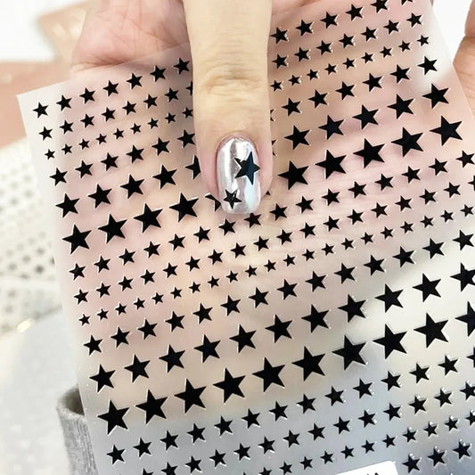 Nail Art Aufkleber Y2K Satr Pentagramm / Kreuz Sterne Nagel Design Selbstklebend für Frauen Mädchen Luxus Maniküre Dekoration