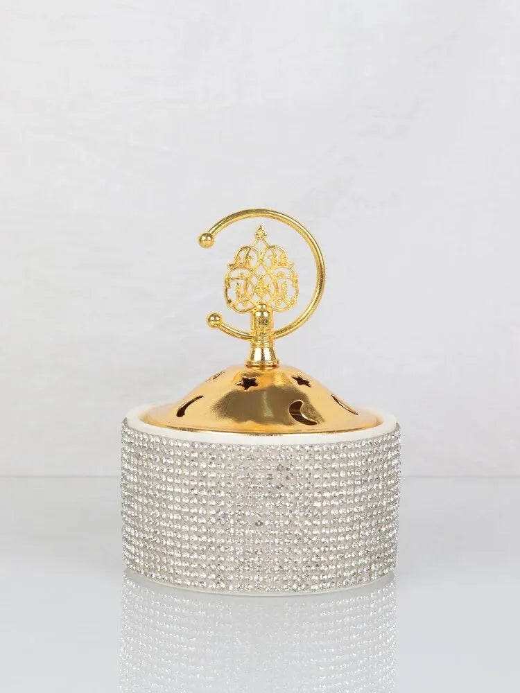 Mittlerer Osten Europäischer Stil Bakhoor Brenner Heimdekoration Ornamente Bakhoor Brenner Diamant Mode Räucherstäbchen Brenner