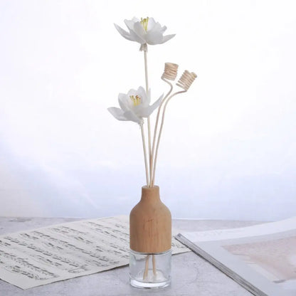Blumenförmige Duftstäbchen zur Diffusion ohne Feuer – Ersatzsticks für Diffusoren, geeignet für Heim- und Badezimmerdekor