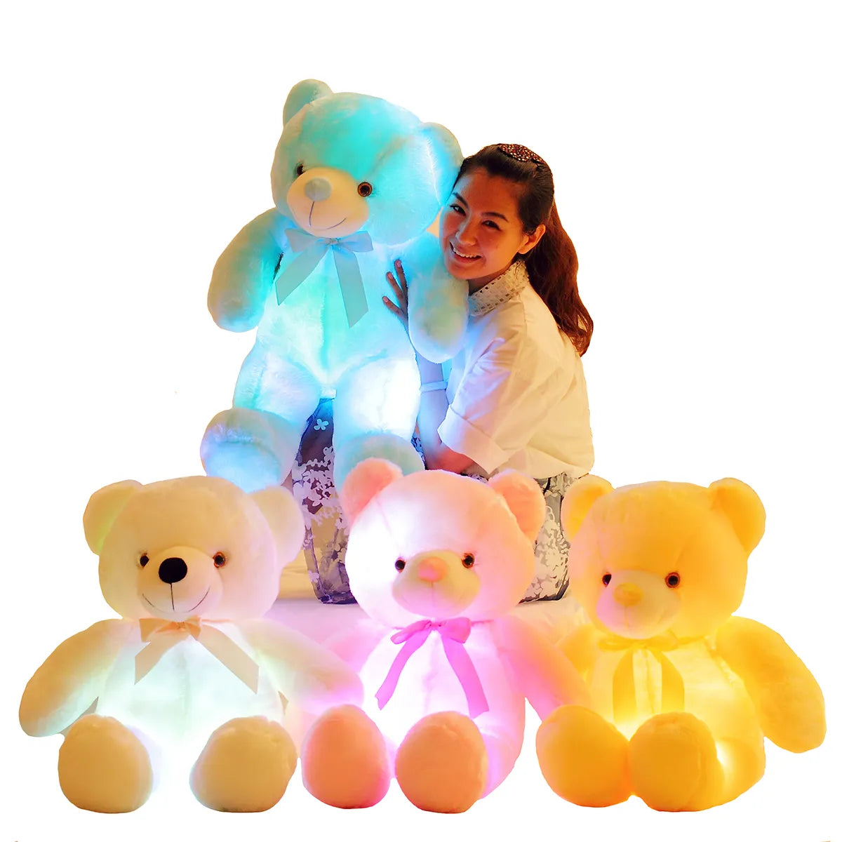 leuchtend-25-30-50cm-kreativ-leuchtende-LED-bunt-leuchtender-Teddybär-Stofftier-Plüschtier-Weihnachtsgeschenk-für-Kind