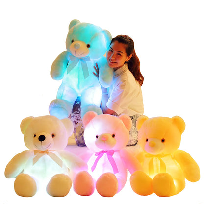 leuchtend-25-30-50cm-kreativ-leuchtende-LED-bunt-leuchtender-Teddybär-Stofftier-Plüschtier-Weihnachtsgeschenk-für-Kind