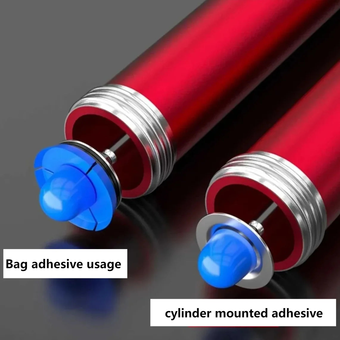 5 Lager Soft Klebepistole Struktur Klebepistole Arbeitssparende Klebepistole Silikonpistole für Zylindermontage Klebstoff Doppelzweckdüse