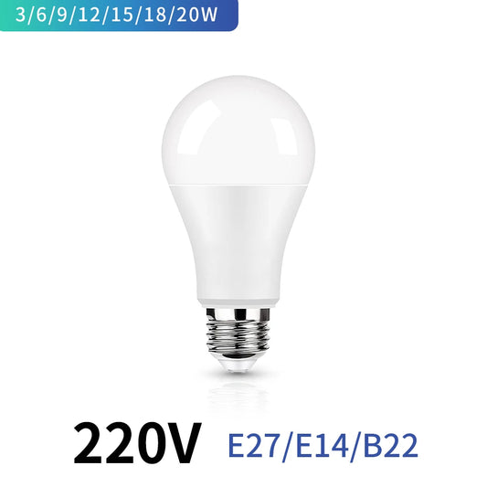 LED-Lampe E27 E14 B22 AC220V 3W 6W 9W 12W 15W 18W 20W LED-Lampe für Wohnzimmer Zuhause LED-Lampen für Haus