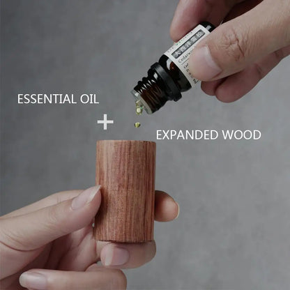 Holz Ätherisches Öl Aromatherapie Diffusor Holz Diffusor Flüchtige Erfrischende Schlafhilfe Yoga Zubehör Haushaltsdekoration