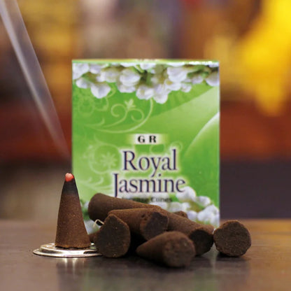 10pcs/Box Indien Kegel Weihrauch kleine Kasten natürliche duftende Gewürze Jasmin Lavendel Vanille Wohnzimmer Buddhismus Turm Weihrauch