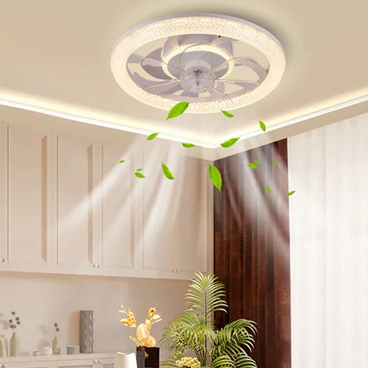 Moderne Deckenventilator Licht LED Fernbedienung Dimmbar Stumm Energiesparender Deckenventilator Wohnzimmer Schlafzimmer Home Decoration Leuchten