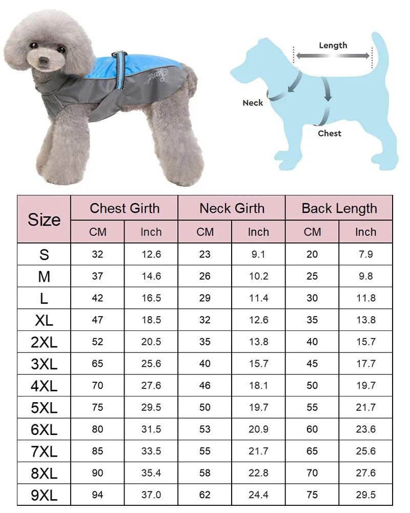 S-9XL-Welpen-Regenmantel-wasserdicht-großer-Hund-Kleidung-Labrador-Golden-Retriever-Regenmantel-reflektierende-Französische-Bulldogge-Jacke-Haustier-Poncho