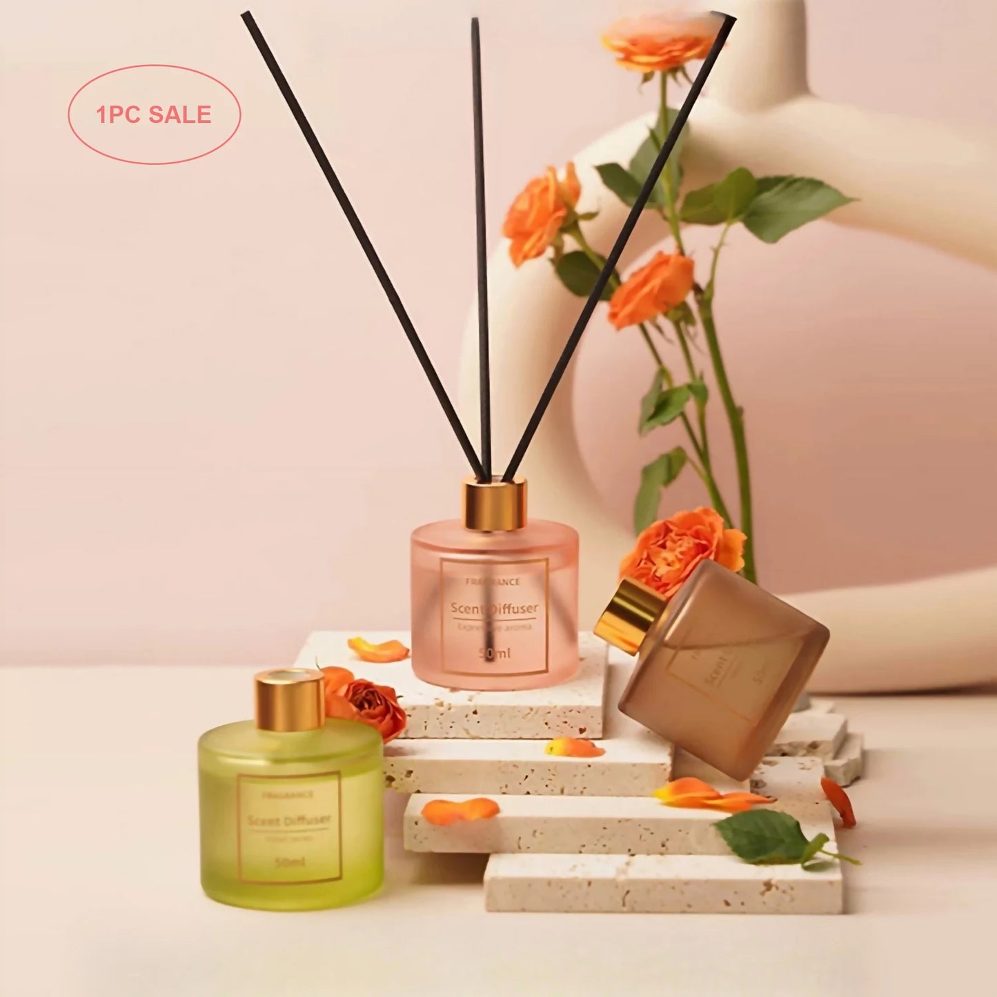 1 stück farbe frost flasche rattan zweig ohne feuer aromatherapie, hausluft frische lose duft anhaltende blume frucht aroma.