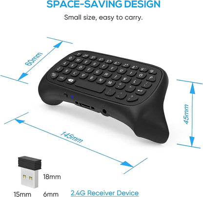 Drahtloses Chatpad Bluetooth Gaming Tastatur Controller Tastatur Eingebauter Lautsprecher, 3,5-mm-Audiobuchse für Xbox Series X / S / One / One S